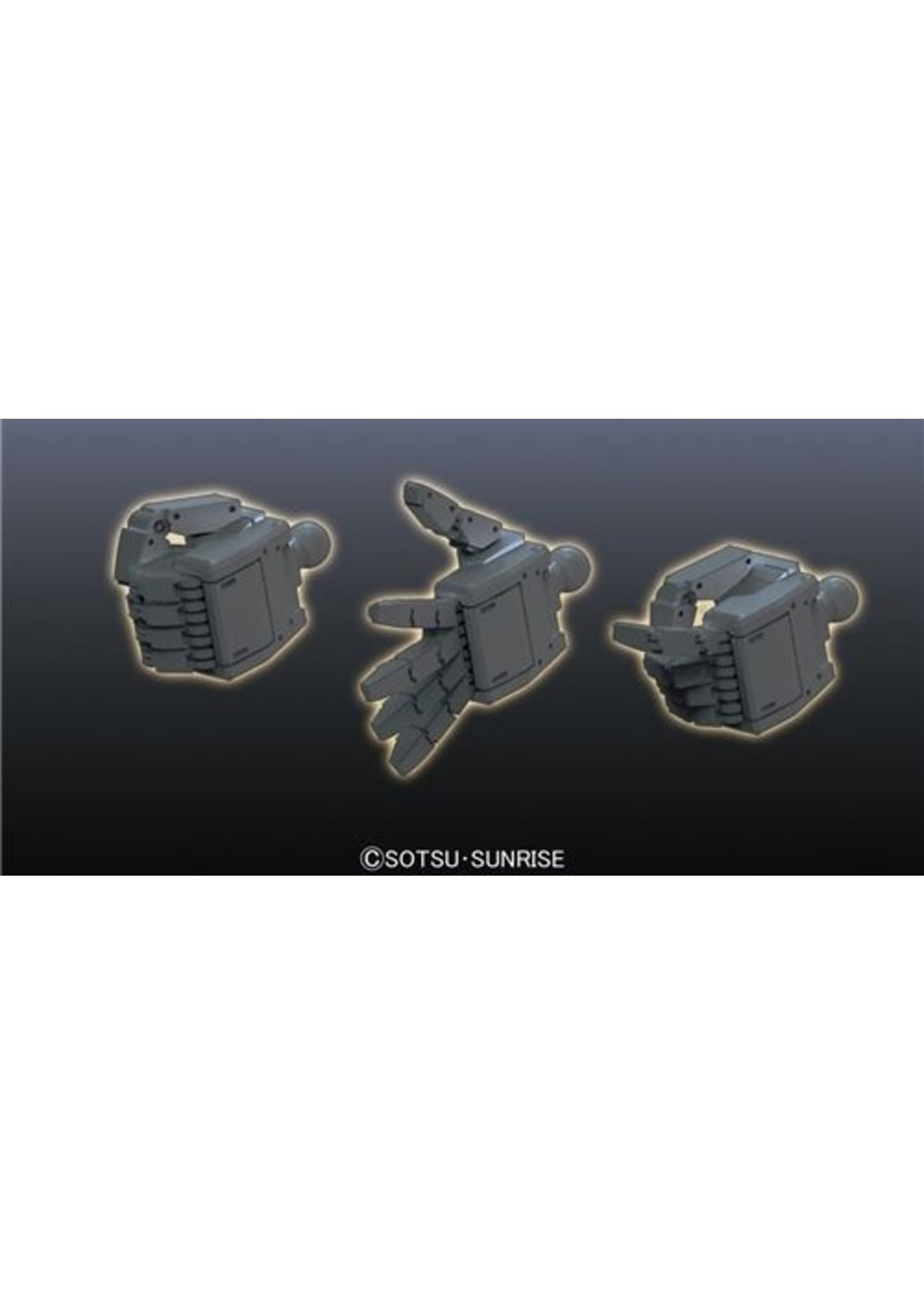 Bandai Builder Parts HD-37 - MS Hand 01 (EFSF, Dark Gray)