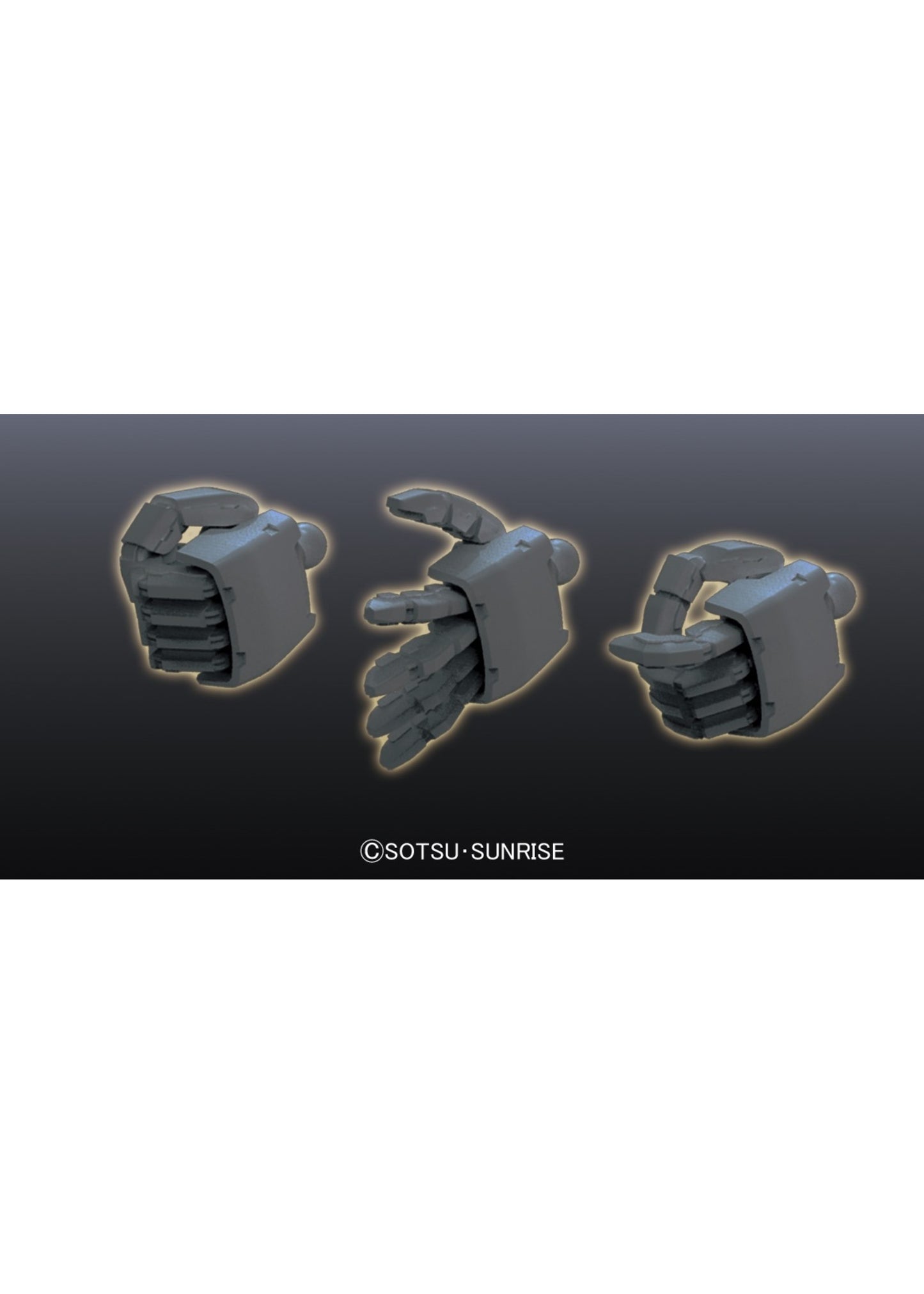 Bandai Builder Parts HD-38 - MS Hand 02 (Zeon, Dark Gray)