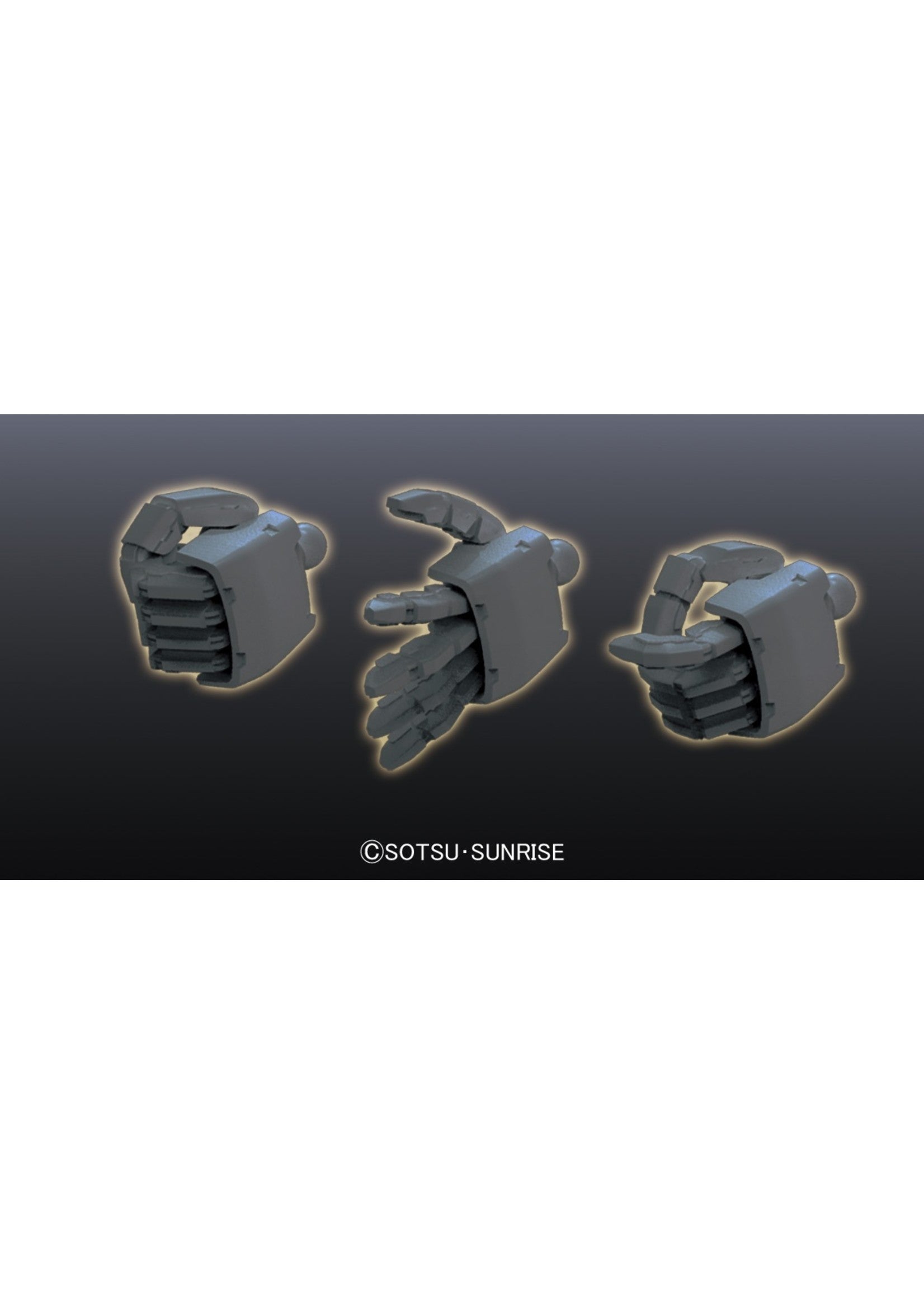 Bandai Builder Parts HD-38 - MS Hand 02 (Zeon, Dark Gray)