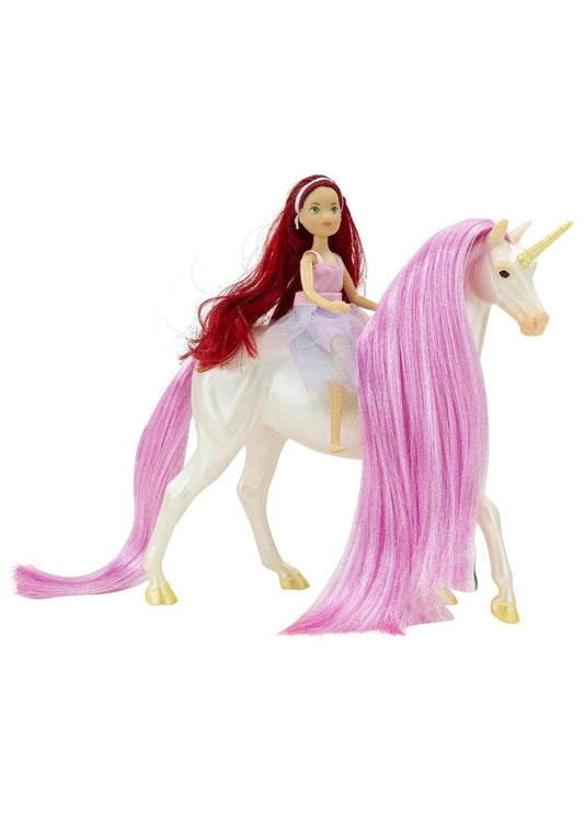 Breyer Magical Unicorn Sky And Fantasy Rider, Meadow