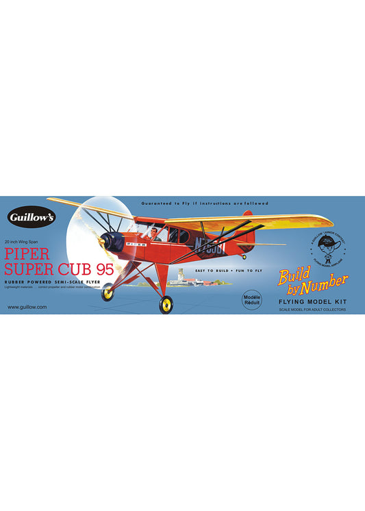  Piper Super Cub 95 - Balsa Build By Number Plane Kit