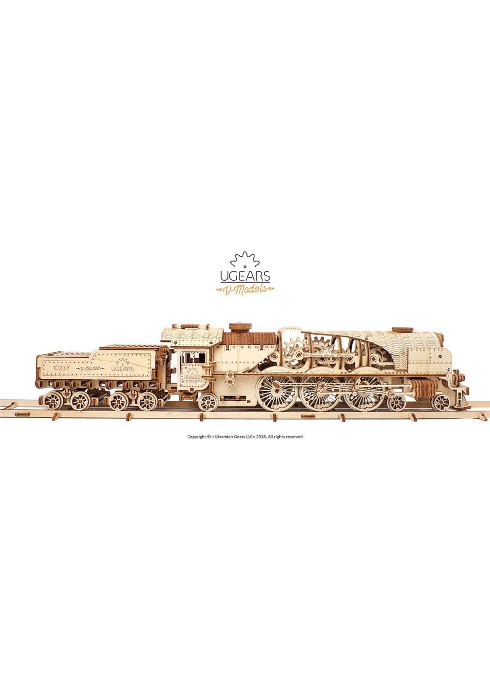 UGEARS V-Express Steam Train With Tender