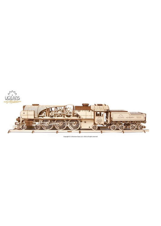 UGEARS V-Express Steam Train With Tender