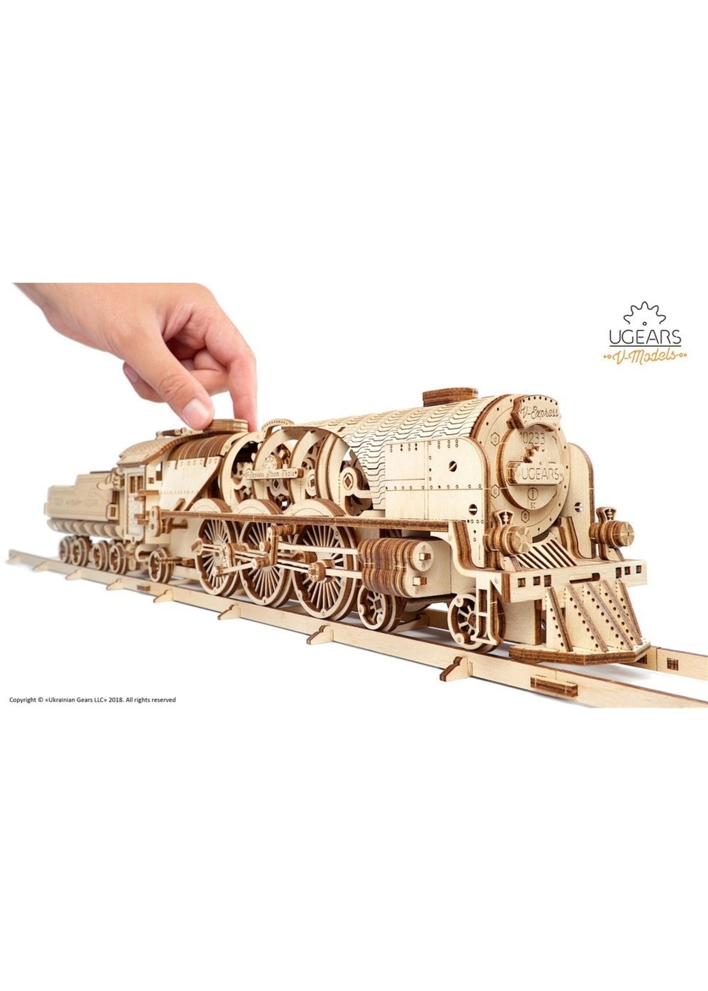 UGEARS V-Express Steam Train With Tender