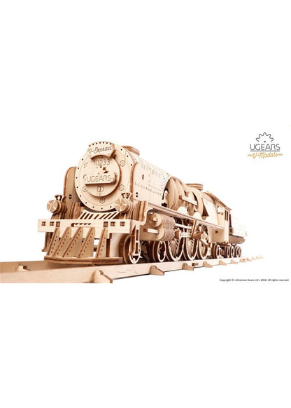 UGEARS V-Express Steam Train With Tender
